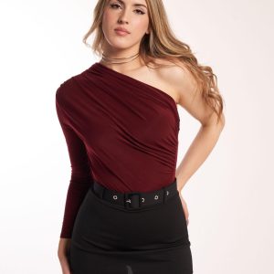 BODY ASIMÉTRICO BURDEOS