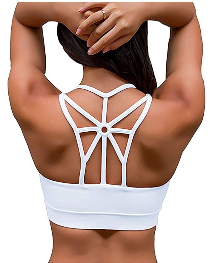 YIANNA Sujetador Deportivo Mujer con Relleno Extraíble Top Sujetadores Deportivos Yoga sin Costuras