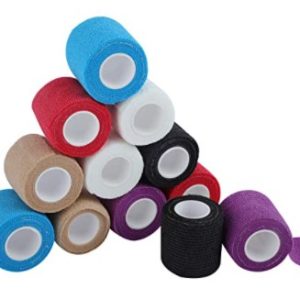 Venda cohesiva de 5 cm x 4.5 m, vendas autoadhesiva para esguinces e hinchazón, Suministros Médicos de Primeros Auxilios para Protección Deportiva (Multicolor)