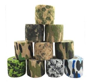 Tomkity 10 Rollos Banda Venda Cinta Bendaje Adhesiva Deportiva De Caza Rollos Cling Auto Camuflaje