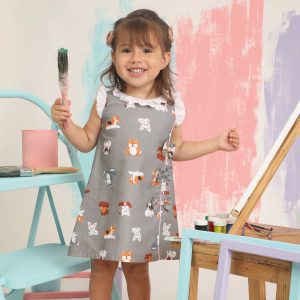 Vestido de Niña Oxford Dogs