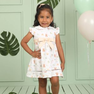 Vestidos Blanco Flanner Ositos